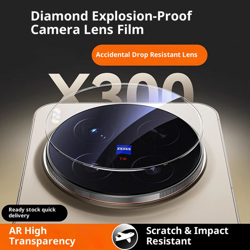 Photography Kit Vivo X300 - 3-1 قطعة 9H كلير غطاء الكاميرا