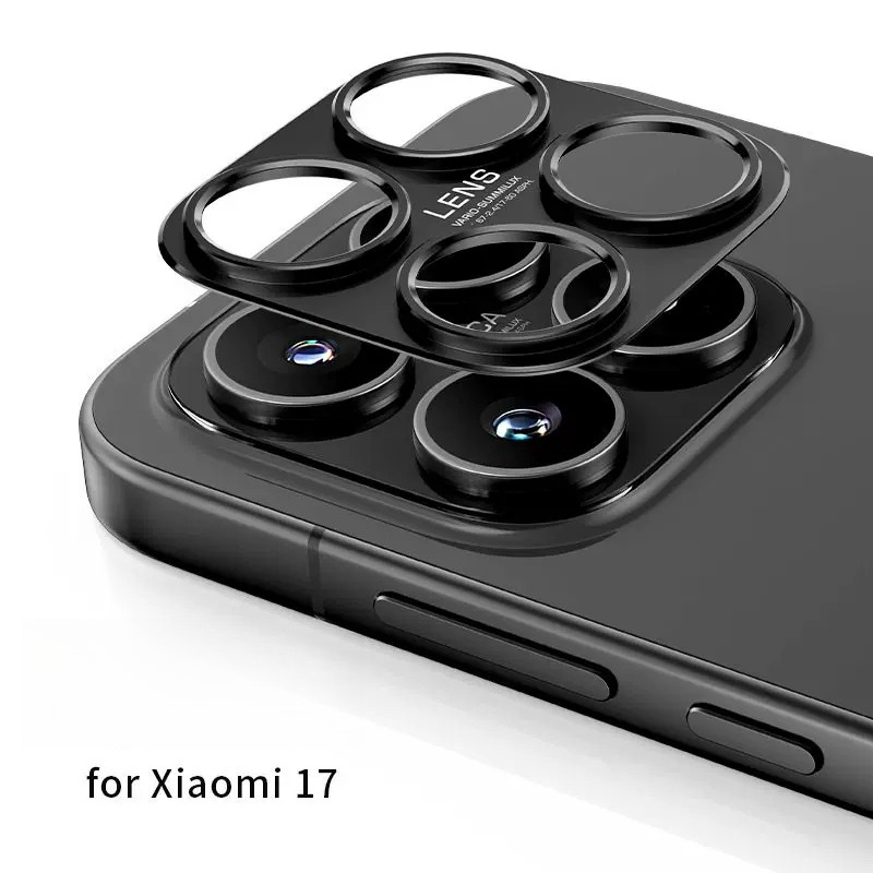 Photography Kit Pro Xiaomi 17 Ultra - واقي شاشة عدسة الكاميرا المعدني الأسود