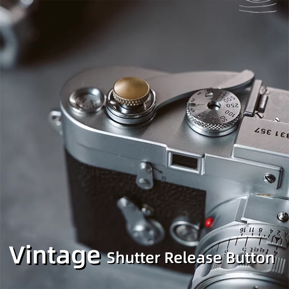 Fujifilm Camera X100Vi - زر غالق كاميرا معدني عتيق الطراز