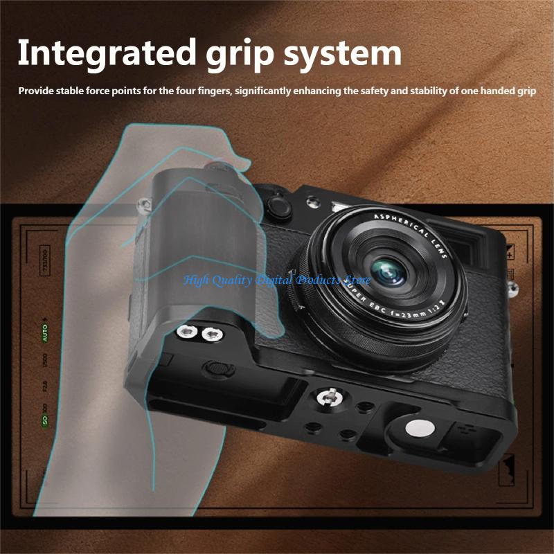 Fujifilm Camera X100Vi - مقبض كاميرا U2JE سريع التبديل على